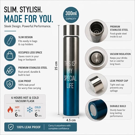 Slim Vacuum Flask - Image 2