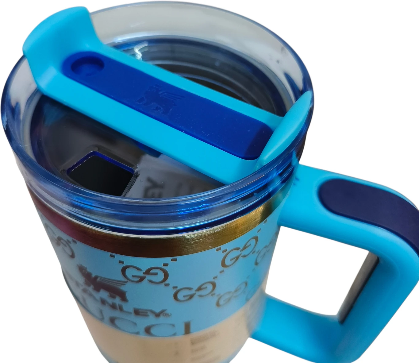 Premium Insulated Tumbler with Handle & Straw - Image 3