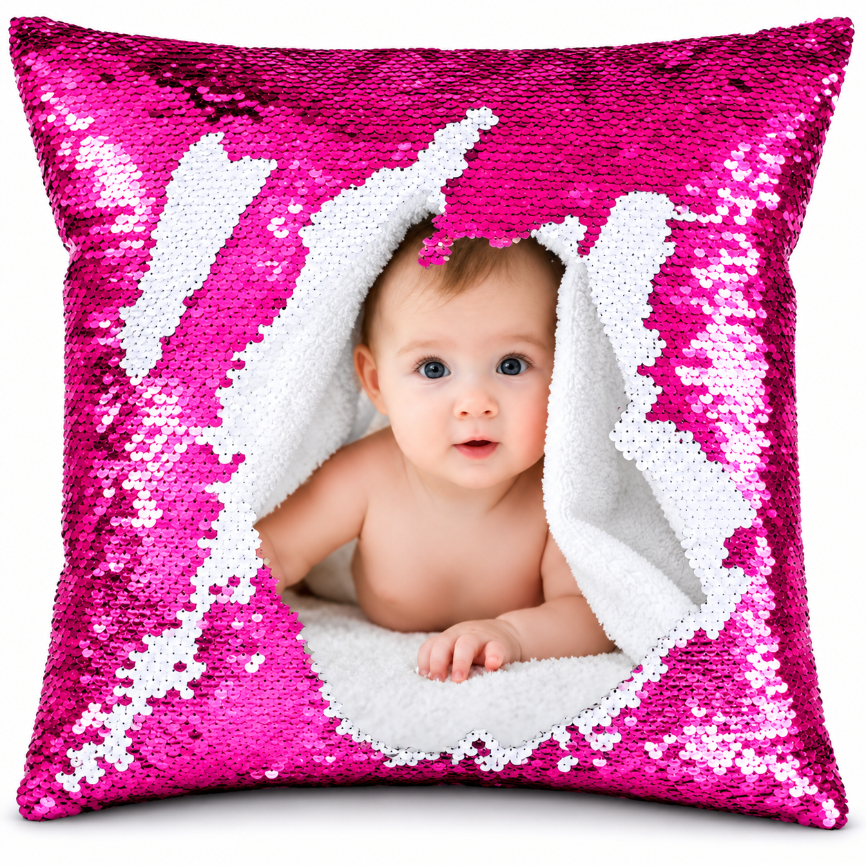 Personalized Magic Sequin Photo Cushion - Image 2