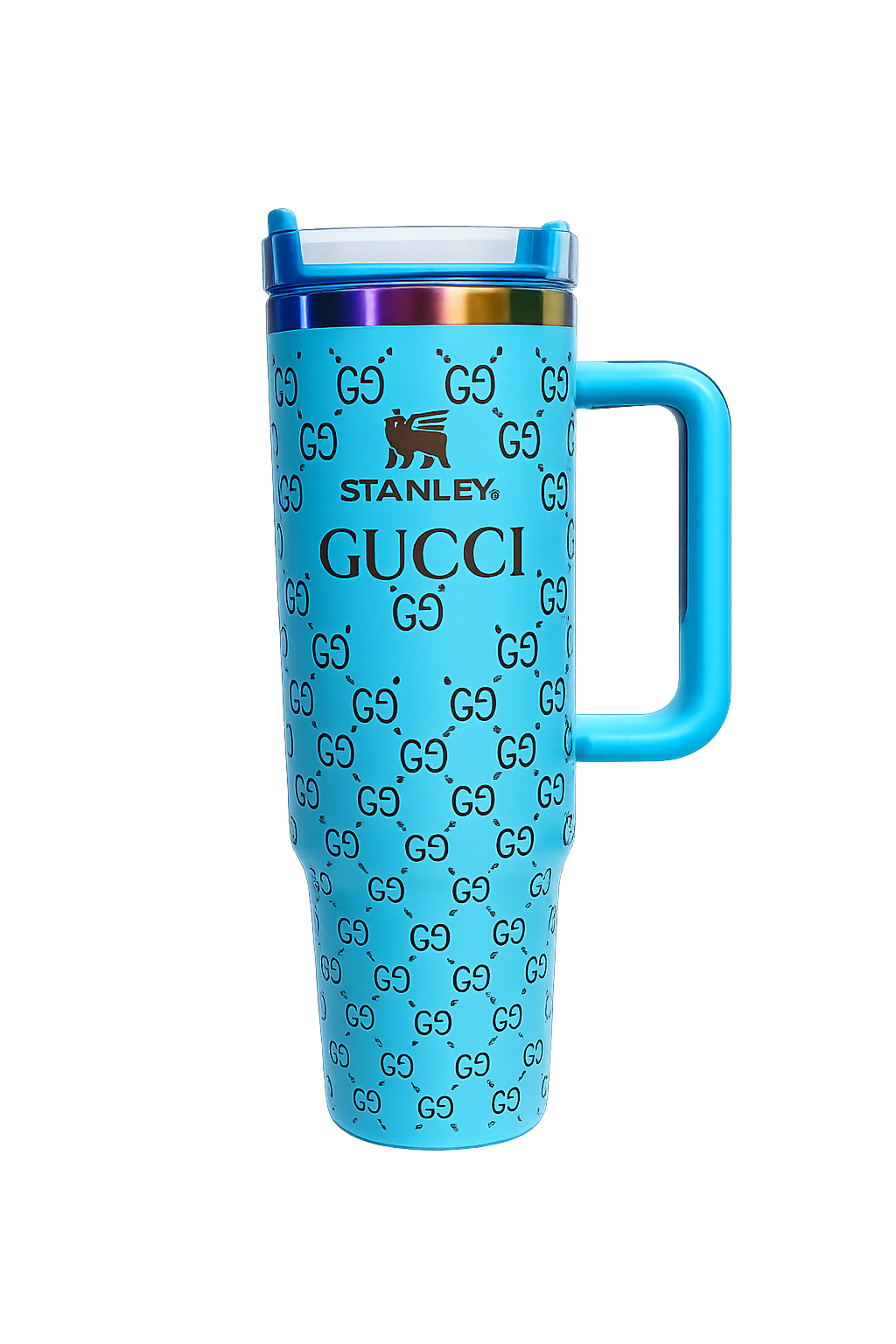 Premium Insulated Tumbler with Handle & Straw - Image 2