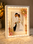 LED Floral Photo Frame