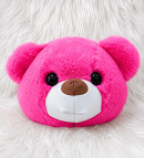 Cute Teddy Bear Head Plush Cushion