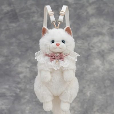 Cute Plush Cat Backpack