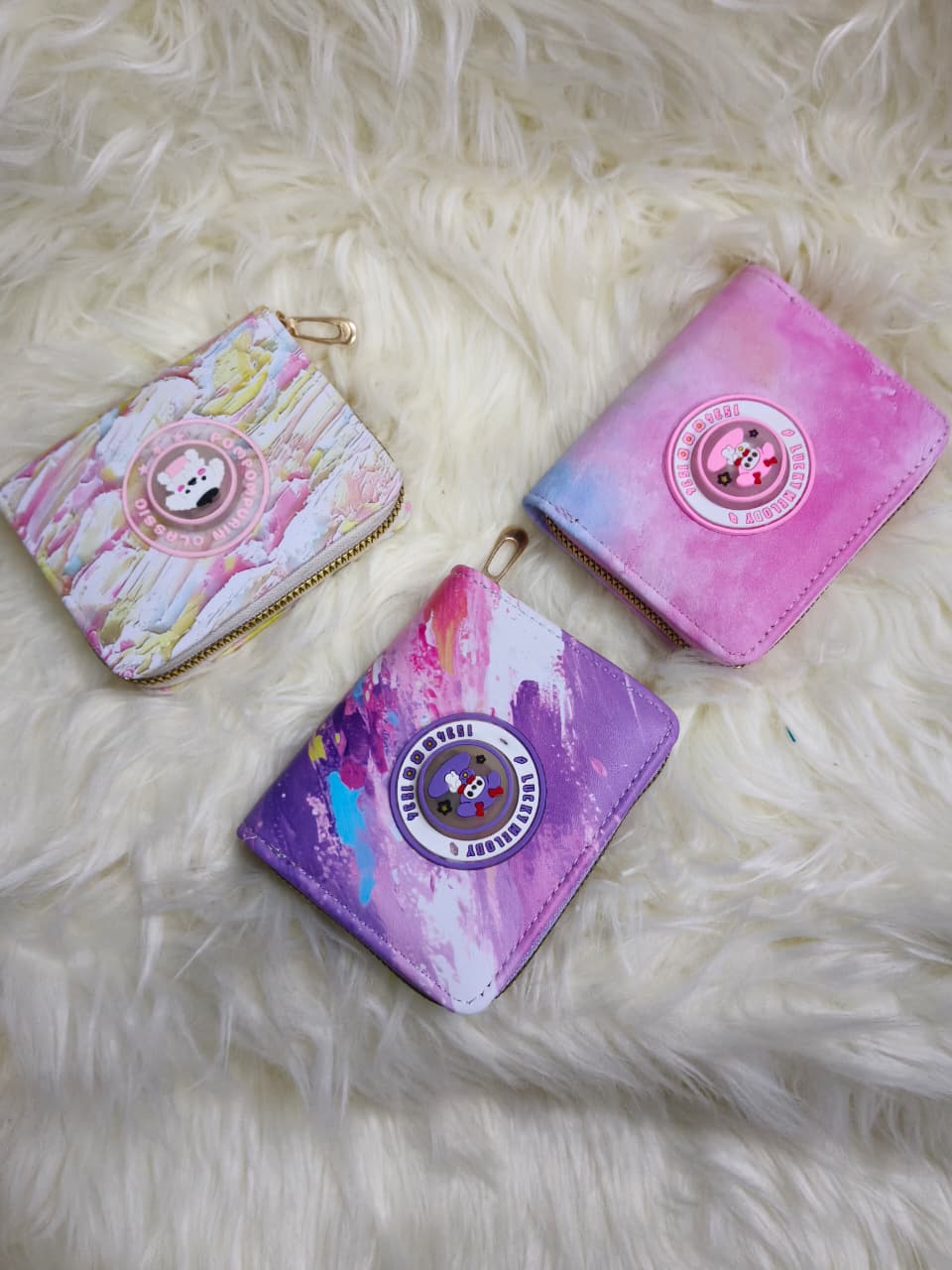 Cute LED Light Mini Wallet – Cartoon Print